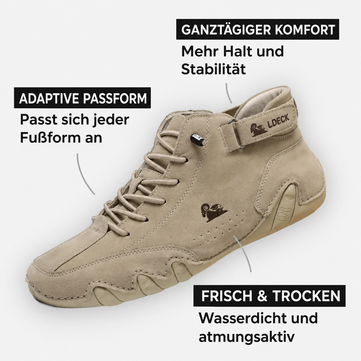 LDECK Flex – Breite Passform | 1 kaufen, 2 erhalten
