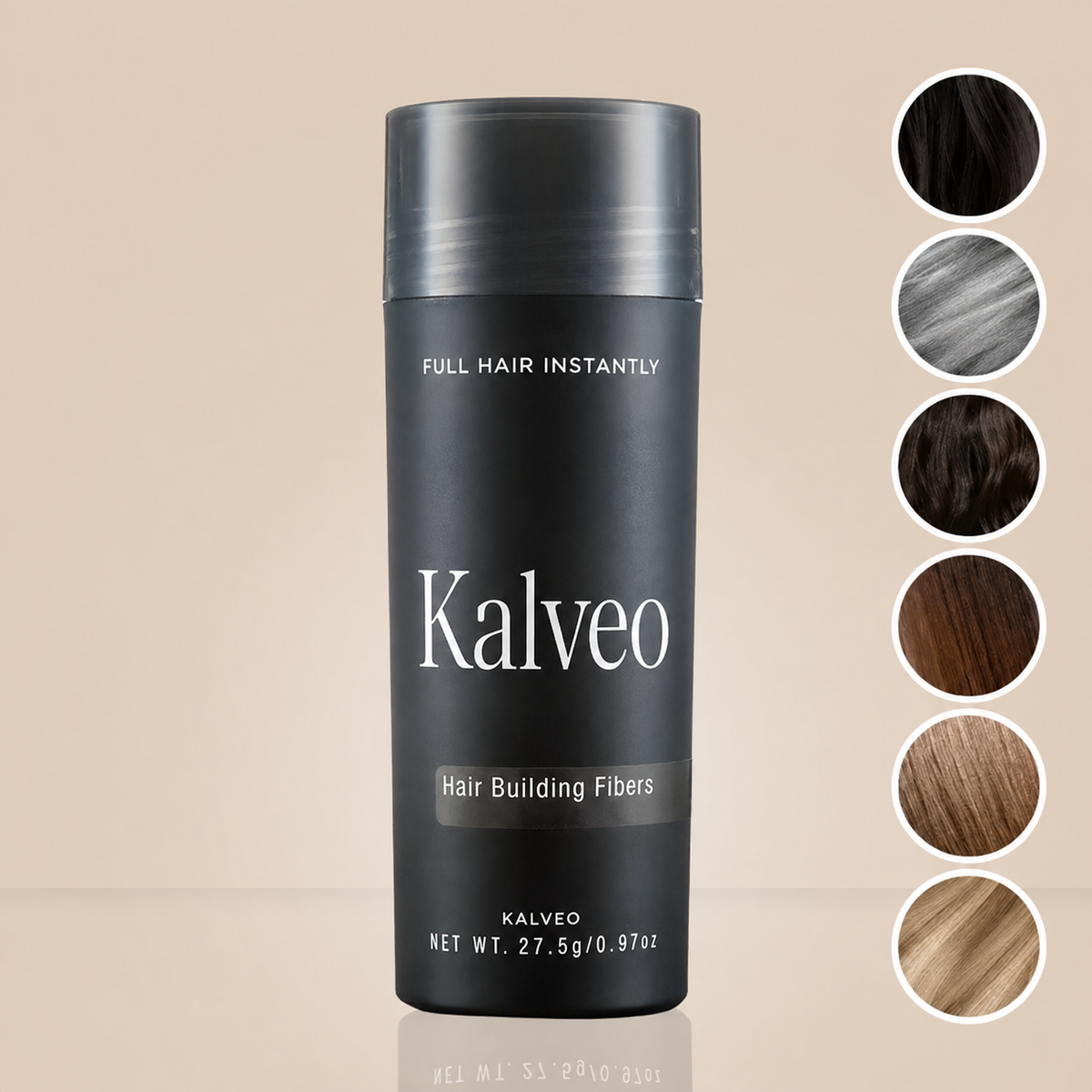 Kalveo Hair: Haarfasern für sofortige Abdeckung – 1 kaufen, 2 erhalten