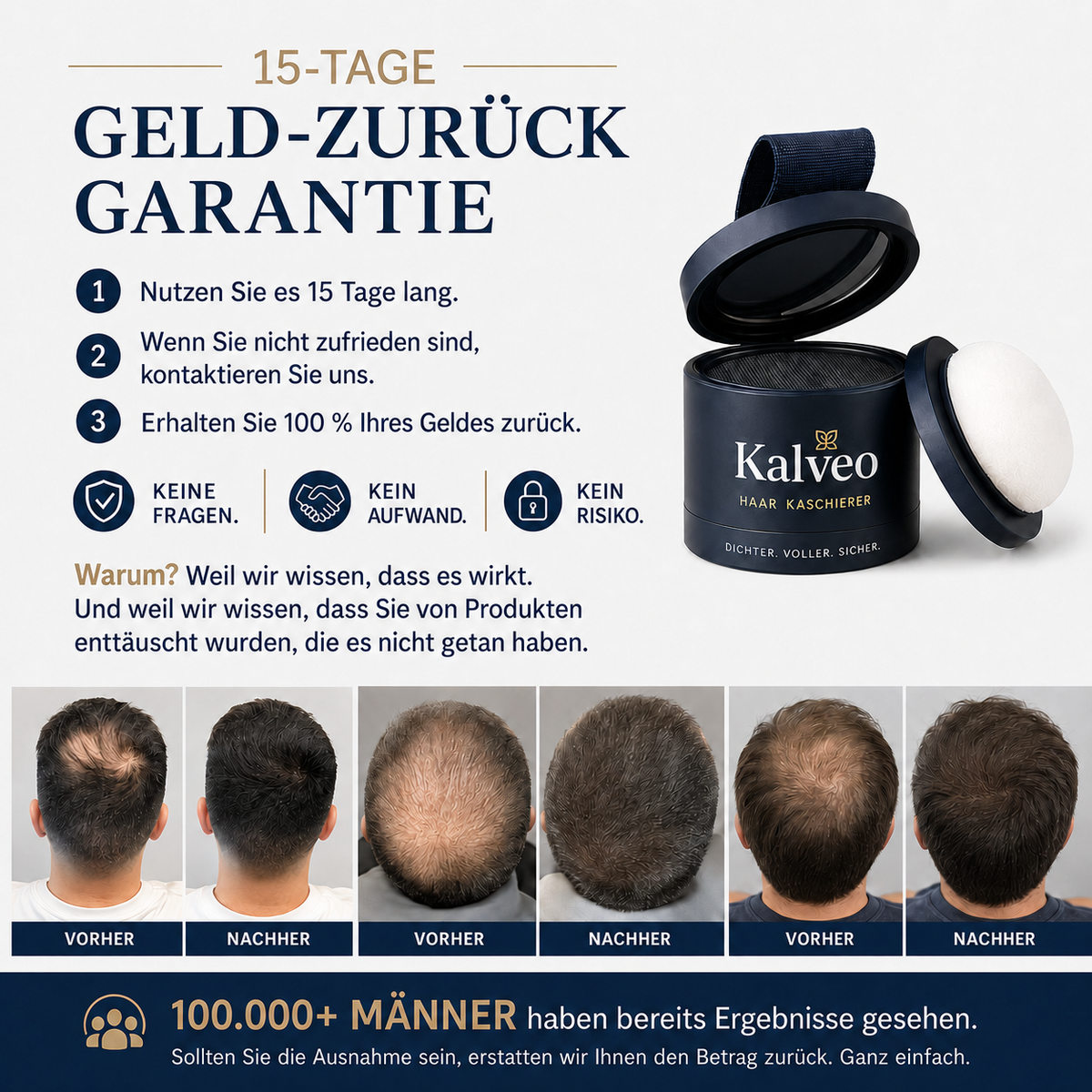Kalveo HairCover™ Haar-Kaschierpuder – 1 KAUFEN, 2 ERHALTEN